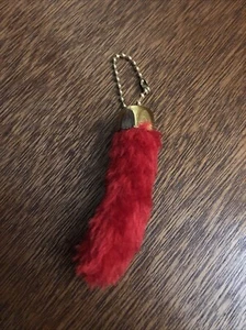 glücklicher Hasenfuß Schlüsselanhänger Vintage künstlicher Hasenfuß - Bild 1 von 5