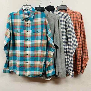 Patagonia Organic Cotton Button-up Long Sleeve Shirt Bundle 4 - Men's M - Picture 1 of 11