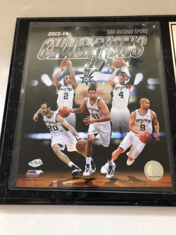 San Antonio Spurs 2013-14 Champions Plaque NBA Road to Championship Cover