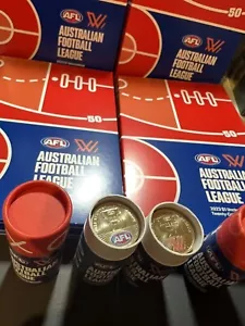 2023 AFL Premiership collectable Coin Hunt Set X4 Sets WITH COLOURED COINS - Foto 1 di 4