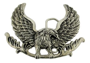 Eagle Belt Buckle New Men Women Black Western Cowgirl Cowboy Rodeo Preying Prey - Picture 1 of 8