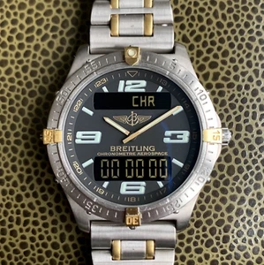 Breitling Chronometer Aerospace 1749 Titanium & Gold 40mm Wristwatch - Picture 1 of 18