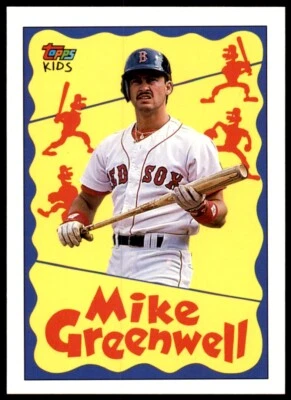 1992 Topps Kids #69 Mike Greenwell RED SOX - Image 1 of 2
