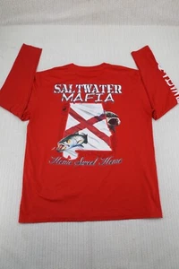Denali Saltwater Mafia Shirt Mens Large Red Sweet Home Alabama Fishing Long Slee - Picture 1 of 13