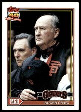 1991 Topps Roger Craig San Francisco Giants #579