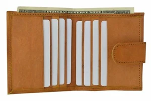 Ladies Small Wallet Coin Change Purse Card Holder Womens Wallet W/ Snap Tan New - Picture 1 of 5