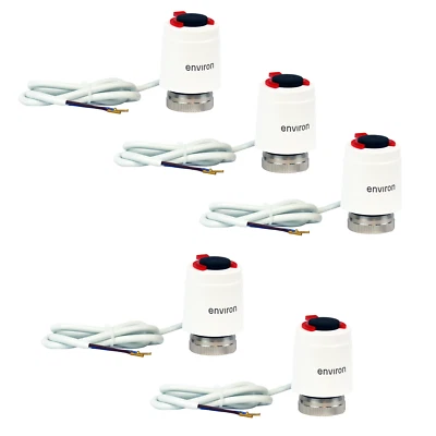 ENVIRON 5x Ventilantrieb Stellantrieb 230V stromlos geschlossen M30x1,5 Fußbodenheizung