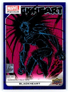 2023 UPPER DECK MARVEL PLATINUM BLUE RAINBOW BLACKHEART #144 - Picture 1 of 2