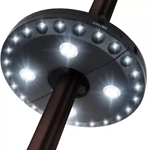 Patio Umbrella Light 3 Lighting Modes Cordless 28 LED Lights at 200 Lux- 4 X AA - Picture 1 of 12