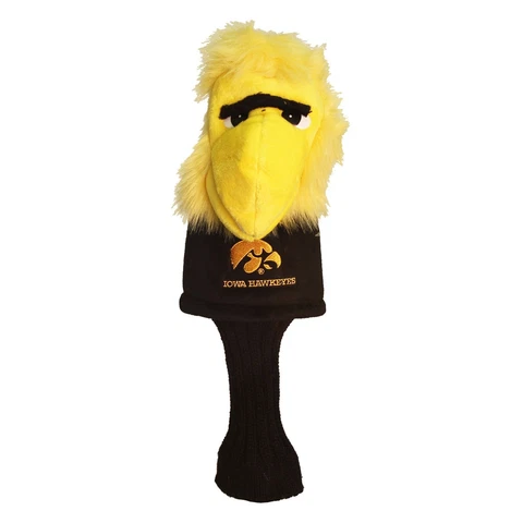Iowa Hawkeyes Mascot Golf Club Driver Headcover - Oversize Head Cover Bag Cover