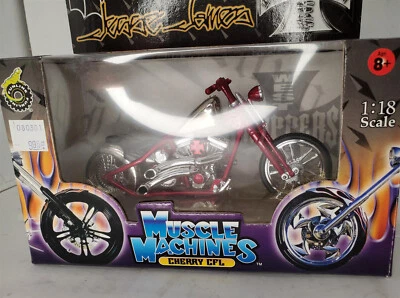 Muscle Machines West Coast Choppers Jesse James Cherry CFL 1:18 Scale Die Cast - Image 1 of 4