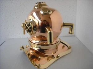 Diving Helmet Desk Nautical Replica Rustic Vintage Home Decor Gifts - Picture 1 of 2