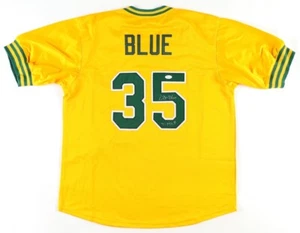 Vida Blue Signed Oakland Athletics Custom Baseball Jersey w/ JSA COA - Picture 1 of 3