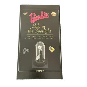 1995 Barbie Solo in the Spotlight Limited Clock  Figurine & Pedestal  New  - Picture 1 of 10