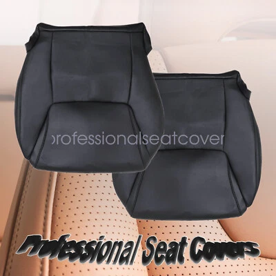 For Lexus Lx570 2008-2015 Both Side Bottom Replacement Leather Seat Cover Black - Image 1 of 4