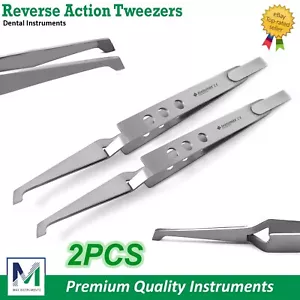 Neu Ortho Halterung Pinzette Loch Griff Reverse Action Kleben Halten Platzierer - Bild 1 von 6