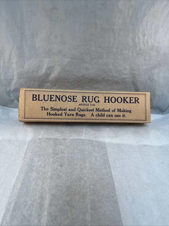 Vintage Bluenose Rug Hooker Tool For Hooked Yarn Rugs IOB - Image 1 of 4