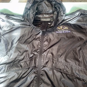 NFL Baltimore Ravens Men's Hoodie Dunbrooke Black Large Golf Light Rain Jacket - Imagen 1 de 4