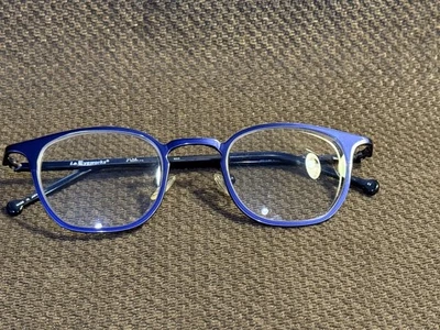 L.A. EYEWORKS BLUE EYEGLASS FRAMES (#25-252) - Image 1 of 4