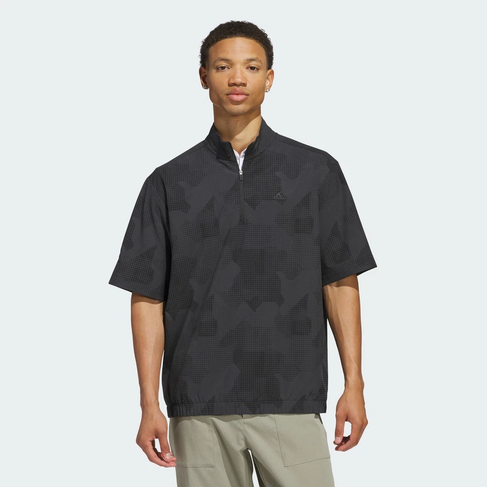 adidas men Go-to DWR Short Sleeve Half-Zip Pullover - Image 1 of 4