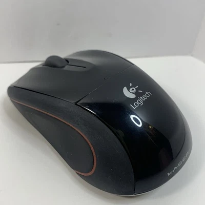 Logitech M-RBY125 2.4 Gz USB Wireless Optical Laser Mouse w/ Receiver Black/Red - Image 1 of 4