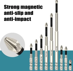 Hochmagnetischer Schraubendreher Bohrer, starke magnetische Haltbarkeit Bohrer Set = 6 - Bild 1 von 16