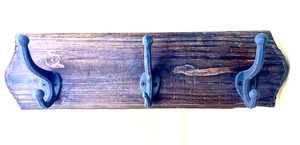 17,5" Holz Wandgarderobe mit 3 Standardhaken - rustikaler Landhausstil SCHÖN!! - Bild 1 von 6