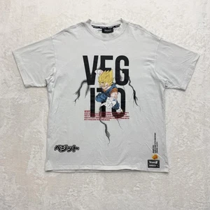 Camisa Vanquish Dragon Ball Z Vegito Para Hombres Grande Blanca Anime Camiseta Gimnasio Entrenamiento - Imagen 1 de 19