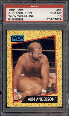 1991 Impel WCW Wrestling #52 Arn Anderson PSA 10 - Image 1 of 2