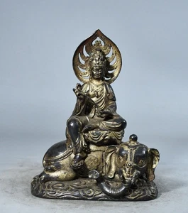 Estatua de Buda de bronce, Bodhisattva Samantabhadra estatua de Buda - Imagen 1 de 9