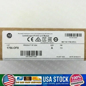 - In Box AB 1756-OF8 SER A ControlLogix 8 Pt Output Module US Free Tax - Picture 1 of 6