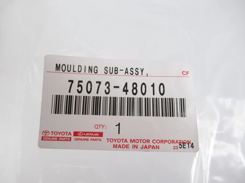 Original OEM Toyota 75073-48010 pasajero derecho carrocería delantera moldura lateral 21-24 Venza Foto 1 de 1