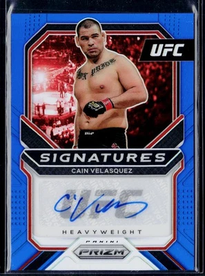 2021 Panini Prizm #SG-CVL Cain Velasquez Signatures Blue /25 G2 - Image 1 of 2