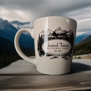 Grand Teton National Park Coffee Mug Tea Cup McGovern & Co Map Inside Parks Mug - Picture 1 of 3