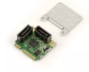 Card Mini PCI Express (Minipcie) - 2 Ports SATA 3.0 - Chipset ASM1061R - Raid - Picture 1 of 2