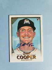 2018 Topps Gallery AUTOGRAPH #21 GARRETT COOPER RC Rookie AUTO Miami Marlins
