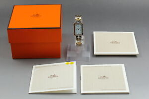 New Batt ◆Exc5 w/Box Paper◆ Hermes Croisiere CR1.220 Women's QZ Watch From JAPAN