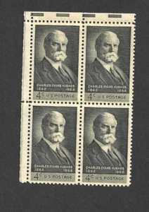 US STAMP 1195 Charles Hughes 4 CENT BLACK Block OF 4 MINT NH OG FREE SHIP - Picture 1 of 1