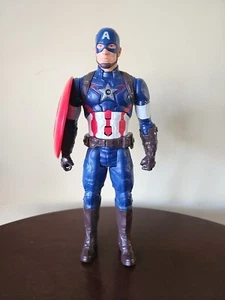 Captain America Talking Action In French Figure 12 Inch Hasbro Marvel Hero - Bild 1 von 7