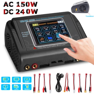 HTRC T240 DUO RC Akku Ladegerät Balance Ladegerät für LiPo LiHV LiFe Lilon NiCd - Bild 1 von 4