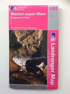 Ordnance Survey Landranger Map Weston-super-Mare, Bridgwater & Wells Sheet 182 - Picture 1 of 2