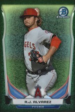 2014 Bowman Chrome Prospects Series 2 Black Static Ref Card #BCP21 Alvarez