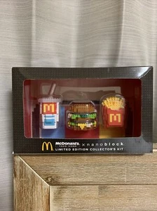 McDonald's x Nanoblock 2016 Limited Edition Set of 3: Bigmac, Fries, Soda Drink - Picture 1 of 4