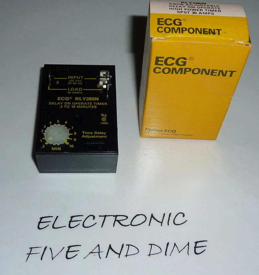 RLY265N ECG RELAY CUBE TIMER 30AMP - Image 1 of 1