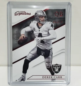 DEREK CARR - 2016 Panini Prime Signatures RED QB PROOF NFL Card #37 Ser # 91/149 - Picture 1 of 7