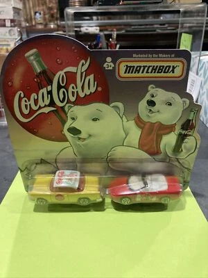 Matchbox Coca Cola Dads 1955 Chevy Bel Air Sons 1998 Camaro L4 - Image 1 of 4