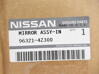 Genuine OEM Nissan 96321-4Z300 Inside Rear View Mirror Assembly - Image 1 of 4