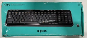 Logitech K360 Teclado de Escritorio USB Inalámbrico Compacto Teclado Completo Portátil Negro - Imagen 1 de 2