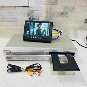 Magnavox MSD804 DVD/VCR Combo Player 4 Head VHS Recorder w/ AV Cables Tested - Picture 1 of 16