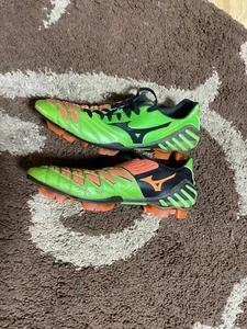 Stivali Mizuno Wave Ignitus 2 FG Tacchetti Verde/Nero/Rosso US13 UK12 EUR47 - Foto 1 di 9